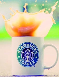 Splashing-Starbucks-Coffee